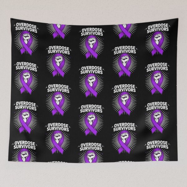 Item preview, Overdose Awareness Month Overdose Survivors Drug Addiction Ribbon Awareness designed and sold by Redgiant87x.