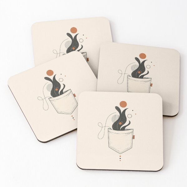 Item preview, Abstract Pocket Shadow Minimalist Art designed and sold by VYBORA Studio.