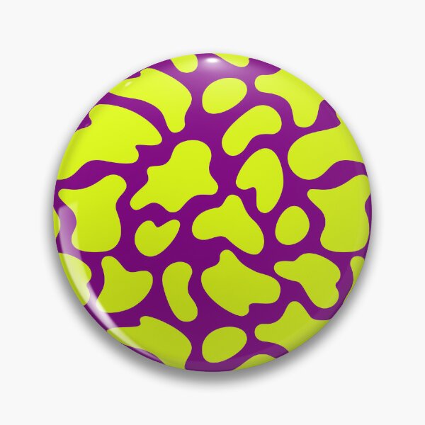 Item preview, Modern Graphic Cow Print Pattern | Purple & Chartreuse designed and sold by Frohyou.