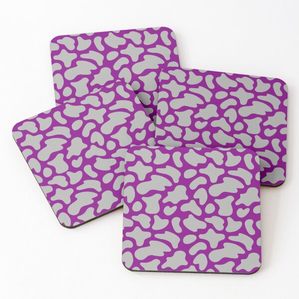 Item preview, Modern Graphic Cow Print Pattern | Purple & Gray designed and sold by Frohyou.