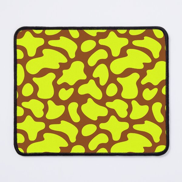 Item preview, Modern Graphic Cow Print Pattern | Brown & Chartreuse designed and sold by Frohyou.