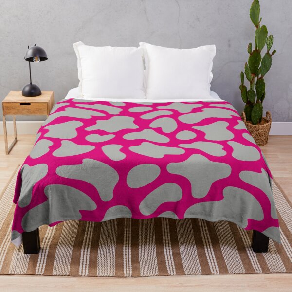 Item preview, Modern Graphic Cow Print Pattern | Pink & Gray designed and sold by Frohyou.