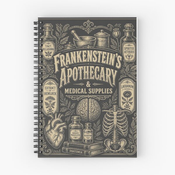 Item preview, Frankenstein’s Apothecary and Medical Supplies designed and sold by Reverie & Roses.