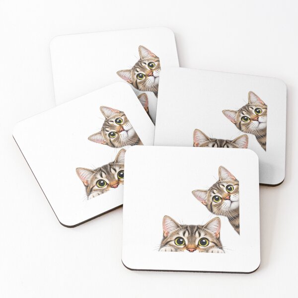 Item preview, Cute Tabby Cats Peeking designed and sold by Mediaartdesign.