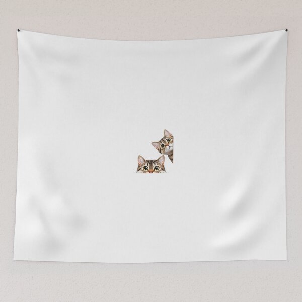 Item preview, Cute Tabby Cats Peeking designed and sold by Mediaartdesign.