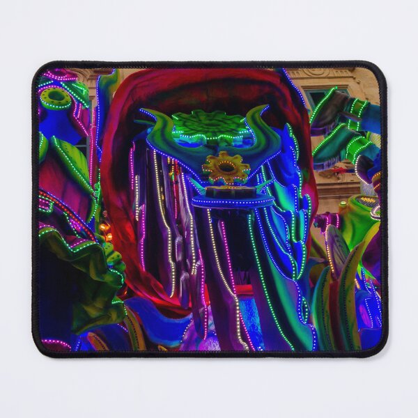 Item preview, Vibrant Neon Carnival Float With LED Lights and Colorful Costumes in Night Parade designed and sold by Nmallia.