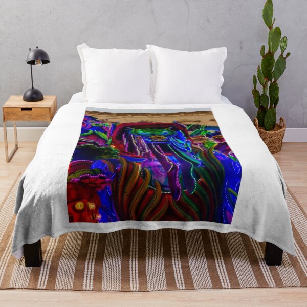 Item preview, Vibrant Neon Carnival Float With LED Lights and Colorful Costumes in Night Parade designed and sold by Nmallia.