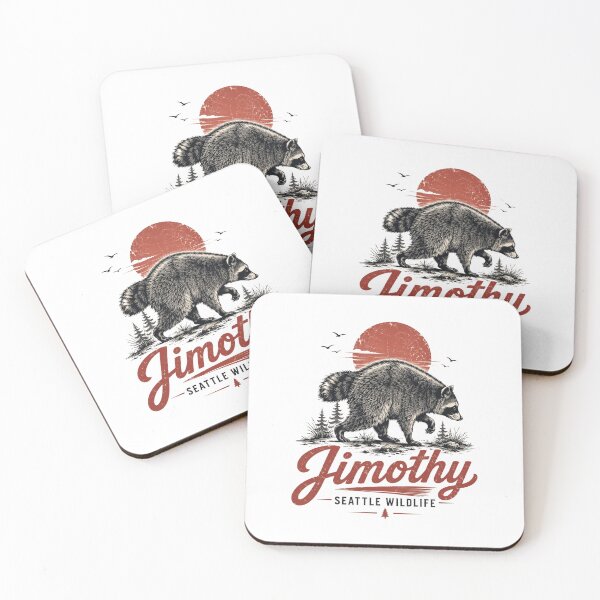 Item preview, Retro Team Jimothy Viral Raccoon, King Meme,Cute Trash Panda, Seattle Wildlife Gift, Forest Animal designed and sold by Cchotlan.