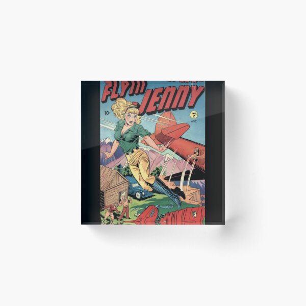 Item preview, Flyin Jenny Aviatrix Pin Up Comic Cover designed and sold by NinaQueenBee.