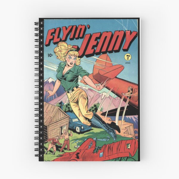 Item preview, Flyin Jenny Aviatrix Pin Up Comic Cover designed and sold by NinaQueenBee.