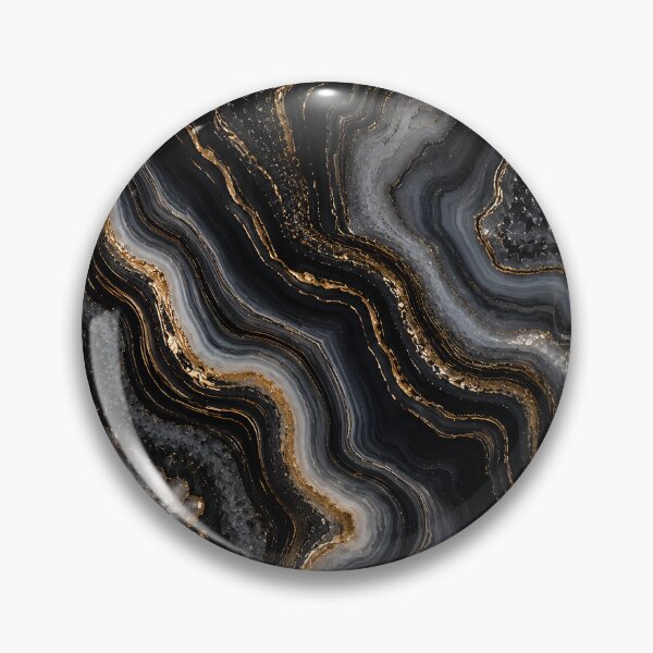 Item preview, Black Agate Gold Luxury Abstract designed and sold by Divine Ease.
