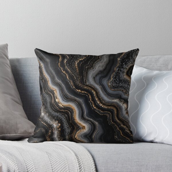 Item preview, Black Agate Gold Luxury Abstract designed and sold by Divine Ease.