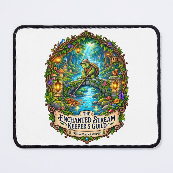 Item preview, Enchanted Stream Keeper’s Guild | Cute Turtle River Keeper | Magical Woodland Stream designed and sold by MrDev.