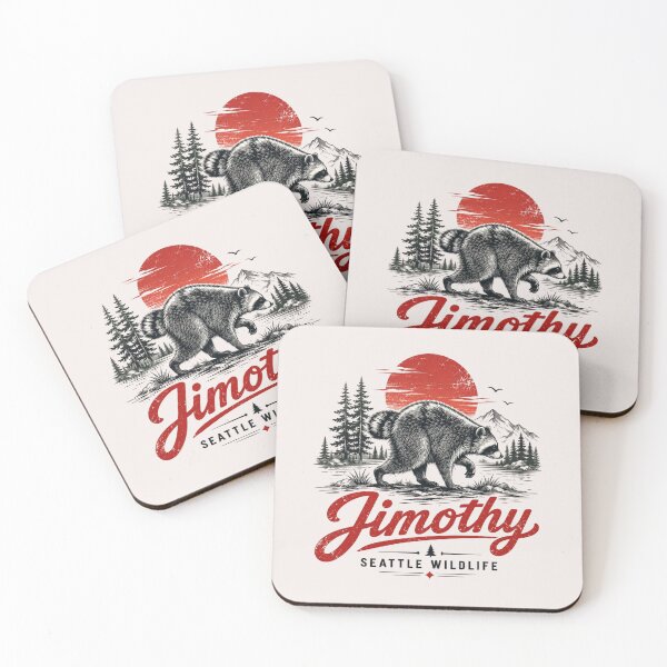 Item preview, Retro Team Jimothy Viral Raccoon, King Meme,Cute Trash Panda, Seattle Wildlife Gift, Forest Animal designed and sold by Cchotlan.