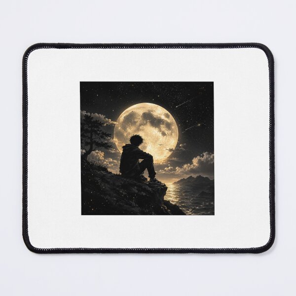 Item preview, Moonlit Solitude – Cosmic Night Dreamscape designed and sold by Ak-art-shop.