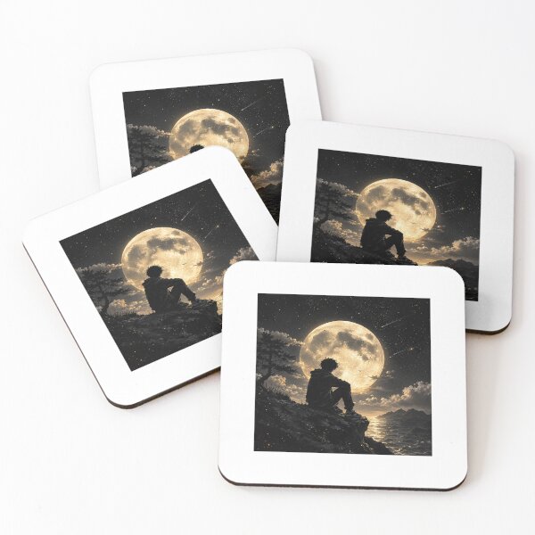 Item preview, Moonlit Solitude – Cosmic Night Dreamscape designed and sold by Ak-art-shop.