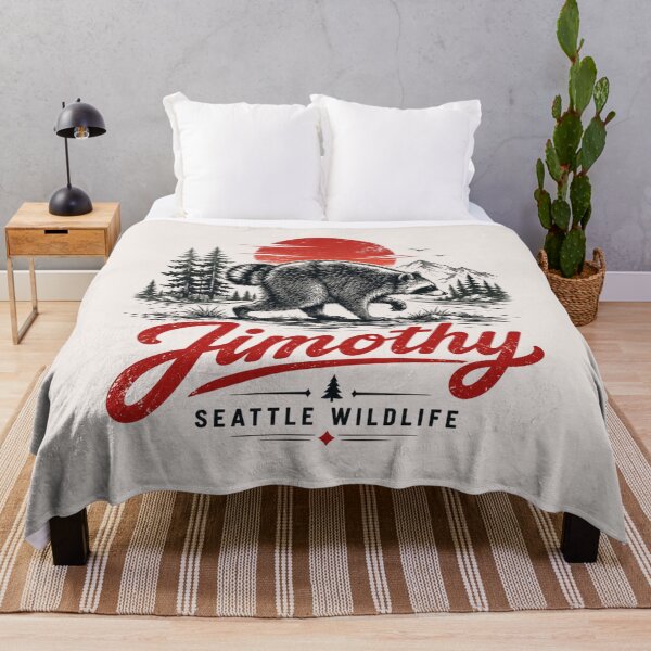 Item preview, Retro Team Jimothy Viral Raccoon, King Meme,Cute Trash Panda, Seattle Wildlife Gift, Forest Animal designed and sold by Cchotlan.