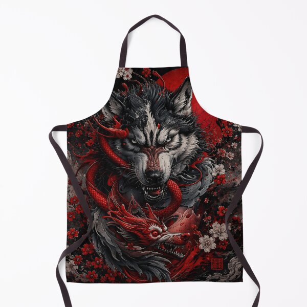 Item preview, Wolf & Dragon Spirit | Eternal Warrior designed and sold by Fei Long Design Hub.