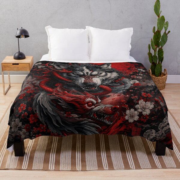 Item preview, Wolf & Dragon Spirit | Eternal Warrior designed and sold by Fei Long Design Hub.