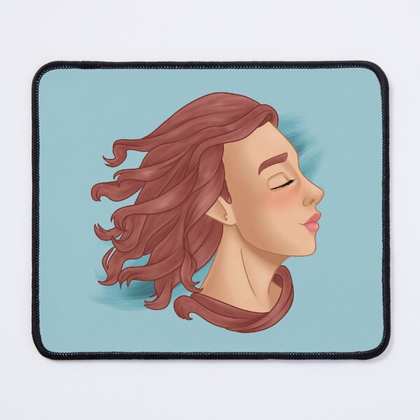 Item preview, Woman with her hair in the wind designed and sold by AssortedDrawings.