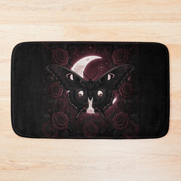 Item preview, Gothic Luna Moth | Celestial Moon & Dark Botanical Fantasy designed and sold by JanjjaSoulInk.