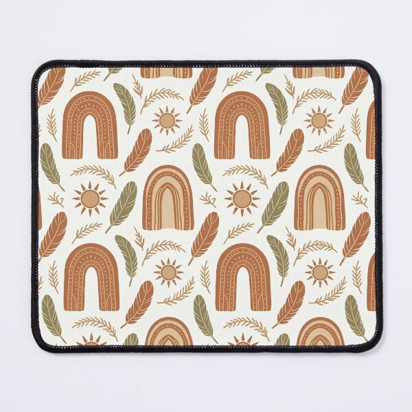 Item preview, Boho Arches Sun Seamless Pattern designed and sold by digital.stickerperso.com.