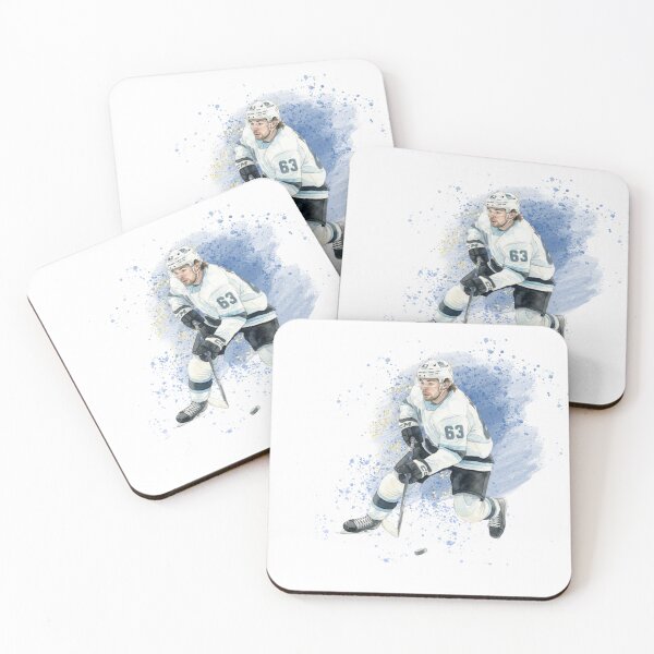Item preview, Ice Hockey Player #63 - Watercolor Splatter Art designed and sold by Cucuzeus.