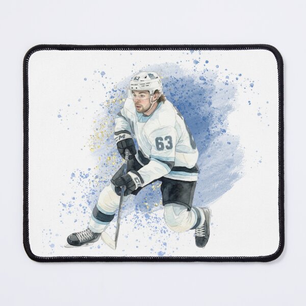 Item preview, Ice Hockey Player #63 - Watercolor Splatter Art designed and sold by Cucuzeus.