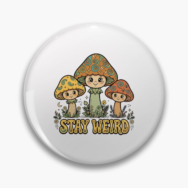 Item preview, Stay Weird - Retro Groovy Trippy Mushrooms 70s designed and sold by FBA.
