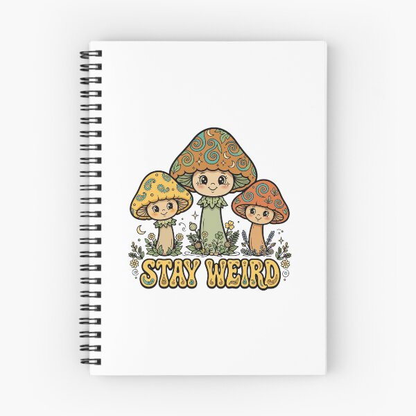 Item preview, Stay Weird - Retro Groovy Trippy Mushrooms 70s designed and sold by FBA.
