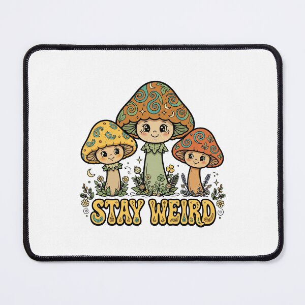 Item preview, Stay Weird - Retro Groovy Trippy Mushrooms 70s designed and sold by FBA.