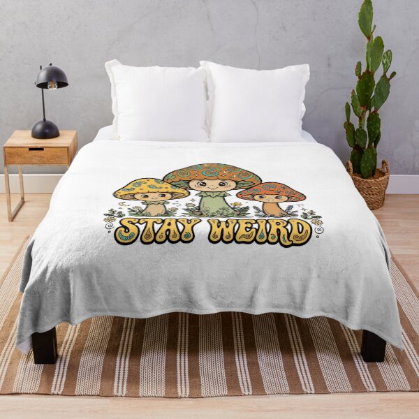 Item preview, Stay Weird - Retro Groovy Trippy Mushrooms 70s designed and sold by FBA.