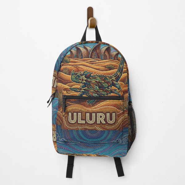 Item preview, Vintage Uluru Thorny Devil Travel Art designed and sold by ZUMERI.