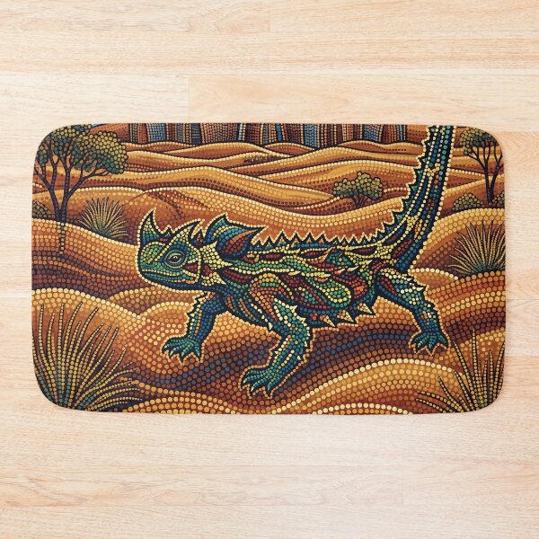 Item preview, Vintage Uluru Thorny Devil Travel Art designed and sold by ZUMERI.