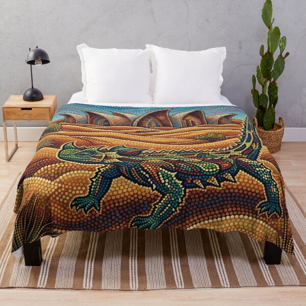 Item preview, Vintage Uluru Thorny Devil Travel Art designed and sold by ZUMERI.