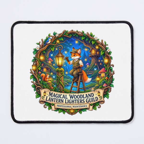 Item preview, Magical Woodland Lantern Lighters Guild | Fox Lantern Keeper | Enchanted Forest designed and sold by MrDev.