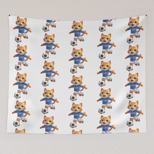 Item preview, Gato Playing Soccer  designed and sold by BajioAmigos.