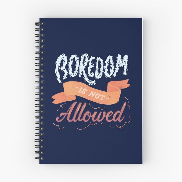 Item preview, Boredom Is Not Allowed Cute Whimsical Typography designed and sold by DanuskaArt.