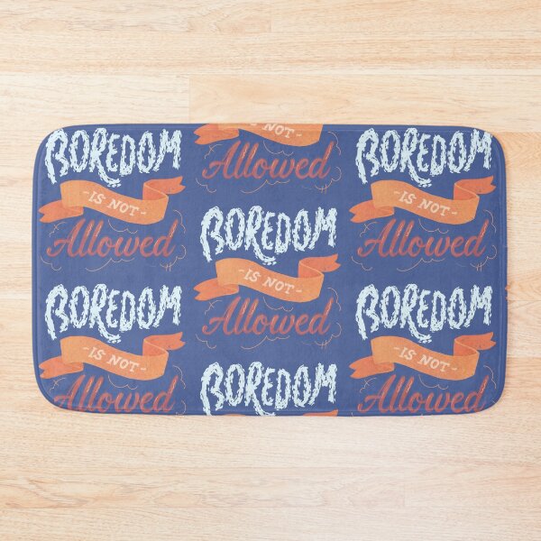 Item preview, Boredom Is Not Allowed Cute Whimsical Typography designed and sold by DanuskaArt.