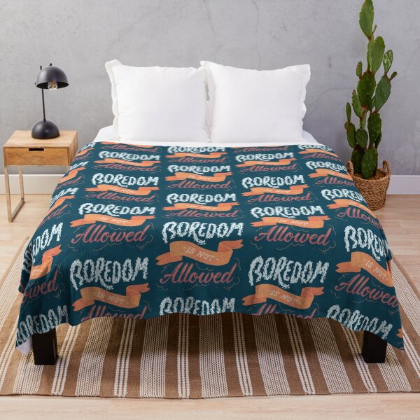 Item preview, Boredom Is Not Allowed Cute Whimsical Typography designed and sold by DanuskaArt.