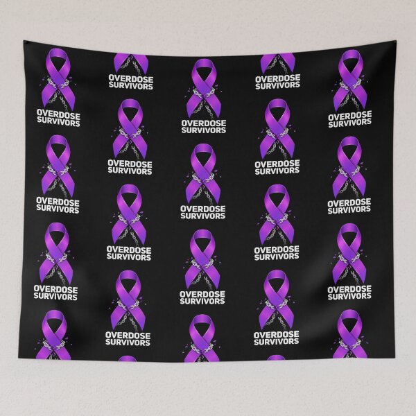 Item preview, Overdose Awareness Month Overdose Survivors Drug Addiction Ribbon Support designed and sold by Redgiant87x.