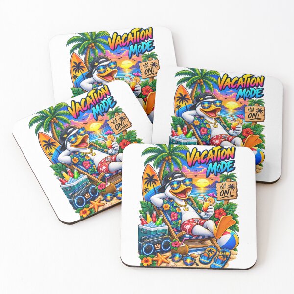Item preview, Funny Vacation Duck Shirt – Tropical Beach Duck Vacation Mode designed and sold by Molli98.