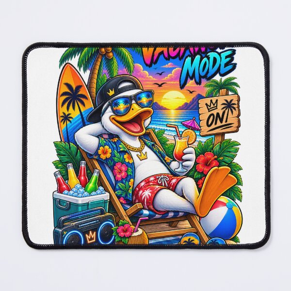Item preview, Funny Vacation Duck Shirt – Tropical Beach Duck Vacation Mode designed and sold by Molli98.