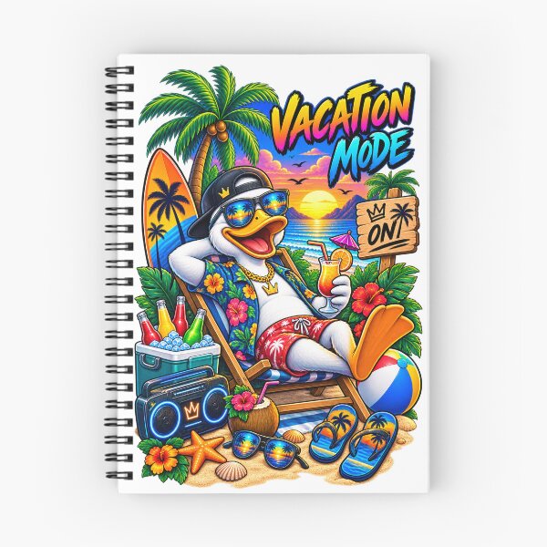 Item preview, Funny Vacation Duck Shirt – Tropical Beach Duck Vacation Mode designed and sold by Molli98.