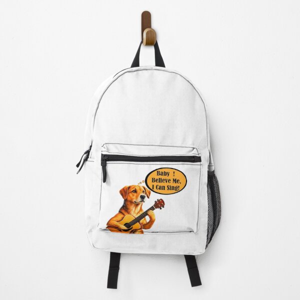 Item preview, Funny Guitar Dog – Believe Me, I Can Sing designed and sold by say_li03.