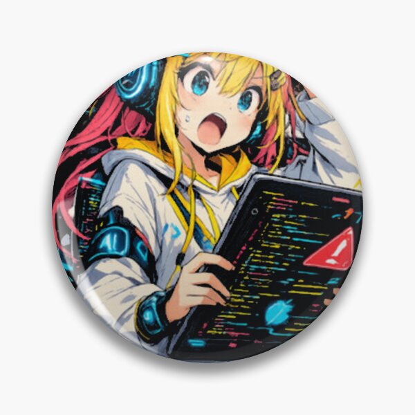 Item preview, Funny Amelia Ai Coding Error Anime Girl Relatable designed and sold by NinaQueenBee.