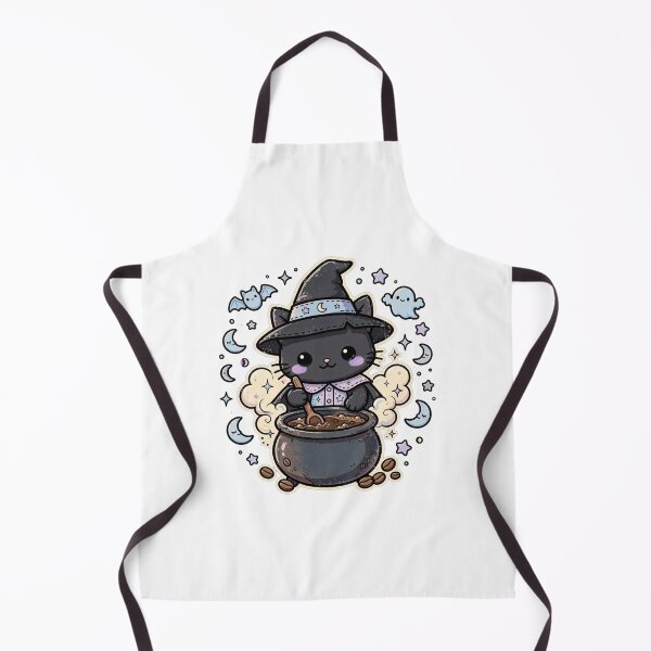 Item preview, Witch Cat Brewing Coffee - Spooky Cute Halloween Cat designed and sold by FBA.