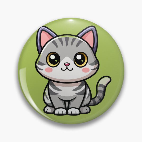Item preview, Cute American Shorthair Cat Kawaii Illustration designed and sold by Mousy17.