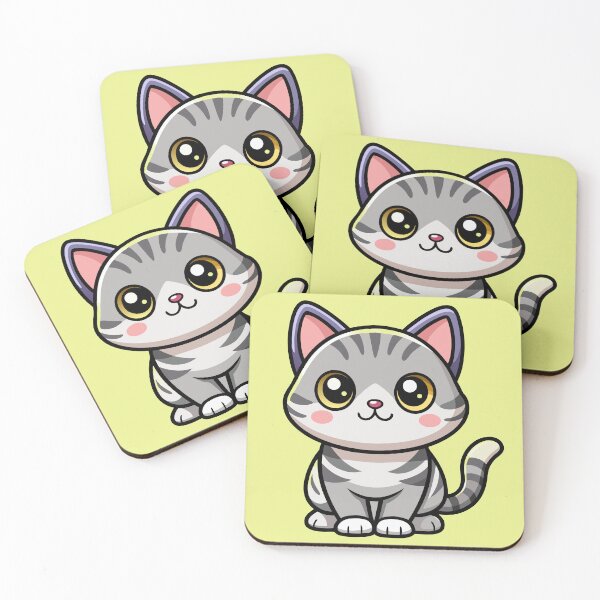 Item preview, Cute American Shorthair Cat Kawaii Illustration designed and sold by Mousy17.