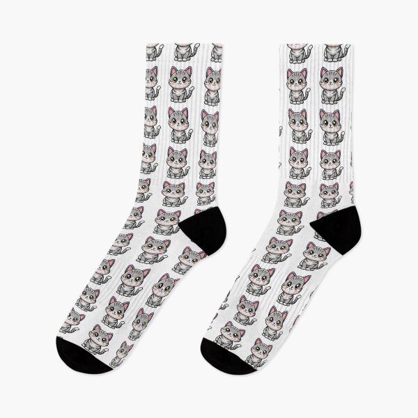 Item preview, Cute American Shorthair Cat Kawaii Illustration designed and sold by Mousy17.